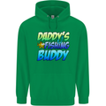 Daddys Fishing Buddy Funny Fisherman Childrens Kids Hoodie Irish Green