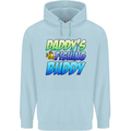 Daddys Fishing Buddy Funny Fisherman Childrens Kids Hoodie Light Blue