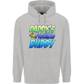Daddys Fishing Buddy Funny Fisherman Childrens Kids Hoodie Sports Grey