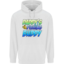 Daddys Fishing Buddy Funny Fisherman Childrens Kids Hoodie White