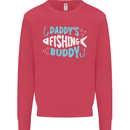 Daddys Fishing Buddy Funny Fisherman Kids Sweatshirt Jumper Heliconia