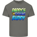 Daddys Fishing Buddy Funny Fisherman Kids T-Shirt Childrens Charcoal