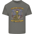 Dancing Easter Day Skeletons Skulls Kids T-Shirt Childrens Charcoal