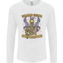 Dancing Easter Day Skeletons Skulls Mens Long Sleeve T-Shirt White