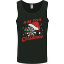 Darts Aim for Christmas Funny Xmas Mens Vest Tank Top Black