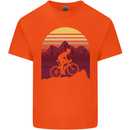 Dawn Cycling Mountain Bike Bicycle MTB Kids T-Shirt Childrens Orange