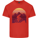 Dawn Cycling Mountain Bike Bicycle MTB Kids T-Shirt Childrens Red