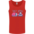 Day Night Gaming Panda Gamer Video Games Mens Vest Tank Top Red