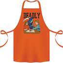 Deadly Games Ouija Board For Kids Grim Reaper Cotton Apron 100% Organic Orange