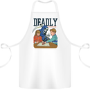 Deadly Games Ouija Board For Kids Grim Reaper Cotton Apron 100% Organic White