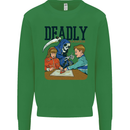 Deadly Games Ouija Board For Kids Grim Reaper Kids Sweatshirt Jumper Irish Green