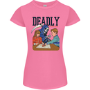 Deadly Games Ouija Board For Kids Grim Reaper Womens Petite Cut T-Shirt Azalea