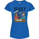 Deadly Games Ouija Board For Kids Grim Reaper Womens Petite Cut T-Shirt Royal Blue