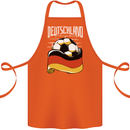 Deutschland Football German Germany Soccer Cotton Apron 100% Organic Orange