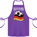 Deutschland Football German Germany Soccer Cotton Apron 100% Organic Purple