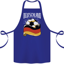 Deutschland Football German Germany Soccer Cotton Apron 100% Organic Royal Blue