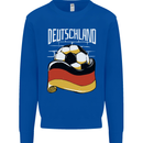Deutschland Football German Germany Soccer Kids Sweatshirt Jumper Royal Blue
