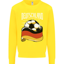 Deutschland Football German Germany Soccer Kids Sweatshirt Jumper Yellow