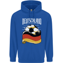 Deutschland Football German Germany Soccer Mens 80% Cotton Hoodie Royal Blue