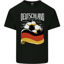 Deutschland Football German Germany Soccer Mens Cotton T-Shirt Tee Top Black