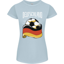 Deutschland Football German Germany Soccer Womens Petite Cut T-Shirt Light Blue
