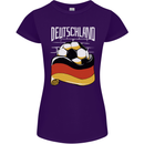 Deutschland Football German Germany Soccer Womens Petite Cut T-Shirt Purple