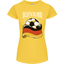 Deutschland Football German Germany Soccer Womens Petite Cut T-Shirt Yellow