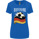 Deutschland Football German Germany Soccer Womens Wider Cut T-Shirt Royal Blue