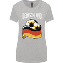 Deutschland Football German Germany Soccer Womens Wider Cut T-Shirt Sports Grey