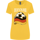 Deutschland Football German Germany Soccer Womens Wider Cut T-Shirt Yellow