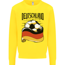 Deutschland Football Germany German Soccer Kids Sweatshirt Jumper Yellow