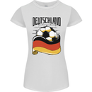 Deutschland Football Germany German Soccer Womens Petite Cut T-Shirt White