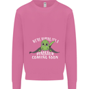 Dinosaur Coming Soon New Baby Pregnancy Mens Sweatshirt Jumper Azalea