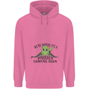 Dinosaur Coming Soon New Baby Pregnancy Pregnant Childrens Kids Hoodie Azalea