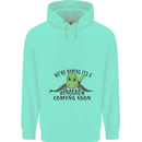 Dinosaur Coming Soon New Baby Pregnancy Pregnant Childrens Kids Hoodie Peppermint