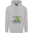 Dinosaur Coming Soon New Baby Pregnancy Pregnant Childrens Kids Hoodie Sports Grey