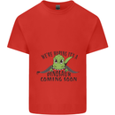 Dinosaur Coming Soon New Baby Pregnancy Pregnant Kids T-Shirt Childrens Red