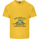 Dinosaur Coming Soon New Baby Pregnancy Pregnant Kids T-Shirt Childrens Yellow