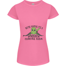Dinosaur Coming Soon New Baby Pregnancy Pregnant Womens Petite Cut T-Shirt Azalea