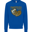 Dinosaur Fossil Paleontology Skeleton Mens Sweatshirt Jumper Royal Blue