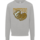 Dinosaur Fossil Paleontology Skeleton Mens Sweatshirt Jumper Sports Grey