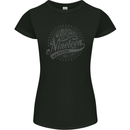 Distressed 58th Birthday Made In 1965 Womens Petite Cut T-Shirt Black