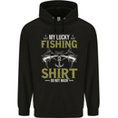 Do Not Wash My Lucky Fishing Funny Fisherman Mens 80% Cotton Hoodie Black