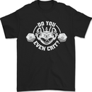 Do You Even Crit Role Play Game RPG Gym Mens T-Shirt 100% Cotton Black