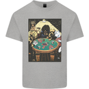 Dogs Playing Poker Kids T-Shirt Childrens Sports Grey