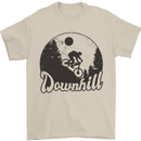 Downhill Mountain Biking Cycling MTB Bike Mens T-Shirt 100% Cotton Sand