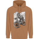 Downhill Mountain Biking DH Bike Cycling Mens 80% Cotton Hoodie Caramel Latte