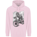 Downhill Mountain Biking DH Bike Cycling Mens 80% Cotton Hoodie Light Pink