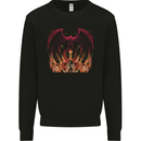 Dragon St George Crusader Knight Templar Fantasy Mens Sweatshirt Jumper Black