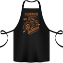 Drop a Gear Disappear Motorcycles Biker Motorbike Cotton Apron 100% Organic Black